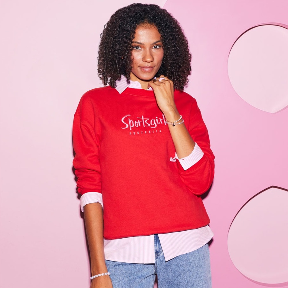 Pink Sportsgirl Australia Sweatshirt Size XXL